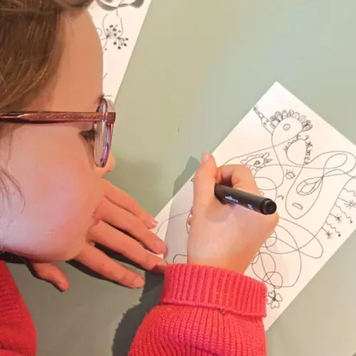 Ankrages - enfant dessine